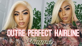 Outre Perfect Hairline Tianna 613 | Platinum Blonde Hd Transparent Lace Wig | Kerrishatichiana