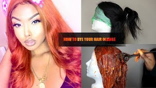 Quick & Easy Way To Dye Your Hair Orange - Omgherhair