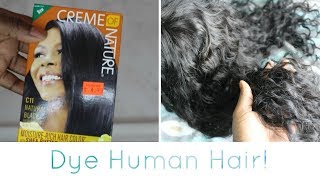 How To Dye Human Hair Wig Black | Eullair Water Wave