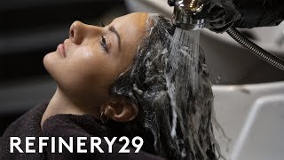 I Dyed My Light Brown Hair Ink Black | Hair Me Out | Refinery29