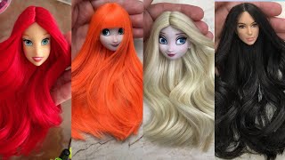 Stunning Makeover Transformation Of Barbie - Barbie Hairstyles And Dress - Wig, Dress, Faceup & More