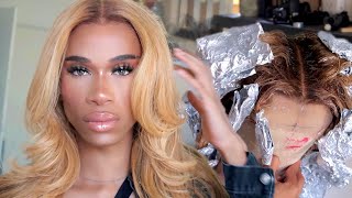 I Went Honey Blonde In Two Steps | Wig Transformation Ft. Youth Beauty