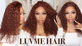 Deep Wave Cinnamon Brown Wig + Clean Hairline | Luvme Hair | Tyestylez