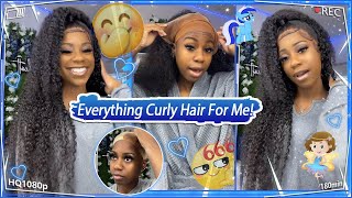 Realistic Hd Lace + Clean Hairline Wig! Curly Hair Slayed To Halfuphalfdown #Ulahair