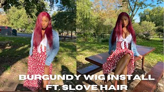 Fall Inspired Burgundy Wig|| Ft. Slove Hair