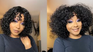 Cute & Easy Curly Bang Wig | Luvme Hair