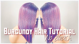 How To Dye Your Wig Burgundy With No Bleach | Beginner Friendly (Easy) Tutorial