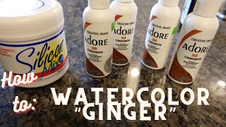 How To Watercolor Wig Ginger | Fall Inspired Hair Color | Adore: Cinnamon