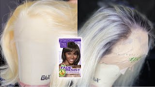 How To Dye Dark Roots On 613 Blonde Wig Ft Ywigs & Dark N Lovely (Beginner Friendly)