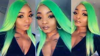 Slime Green Hair Dye | Neon Green Hair Wig