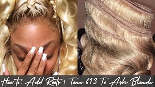 How To: Add Roots + Tone 613 Wig To Ash Blonde Feat. Luvmehair