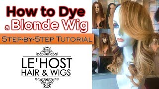 How To Dye A Wig Blonde