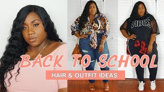 Back To School Wig For Beginners Ft. Wig Encounters  + Outfit  Ideas | Plus Size