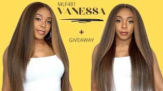 Bobbi Boss Synthetic Hair 5 Inch Deep Part Lace Front Wig - Mlf481 Vanessa +Giveaway --/Wigtypes.Com