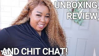 Unice Honey Blonde Curly Wig Review & Chitchat!
