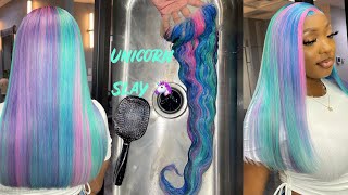 Unicorn Hair Color  | Isee Hair Aliexpress |