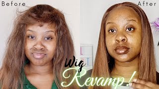 Synthetic Wig Revamp: Reconstruction & Restyling || Chantal M