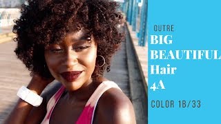 Outre Big Beautiful Hair 4A- Kinky 1B/33 ||Best Afro Kinky Wig Under $15
