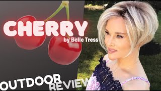 Belle Tress Cherry Wig Review | Butterbeer Blonde | Outdoor "Patio" Review! Beautiful Wig!