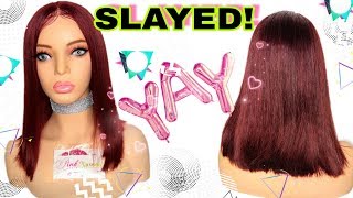 Fall Burgundy Wig • How To Water Dye Your Wig