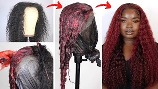 How To Dye Black Wig Red Without Bleach Ft Kiss Love Hair