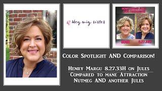 Wig Color Spotlight & Comparison Henry Margu 8/27/33H On Jules | Mane Attraction Nutmeg On Broadway
