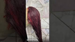 Deep Red/ Burgundy Hair Color Using L’Oréal Hi Color