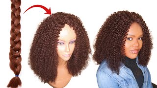 Diy Curly Crochet Wig Using Expression Braid Extension - How To Curl Braid Extension