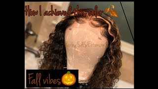 How To Highlight A Curly Wig/Ft Sasextensionz.Co +Giveaway!!