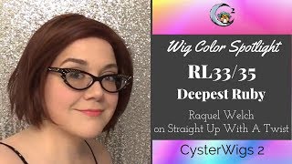 Wig Color Spotlight:  Rl33/35 (Deepest Ruby) By Raquel Welch (On Straight Up With A Twist)