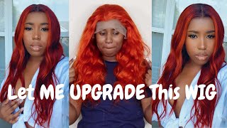 Wig Transformation| How To Dye A Wig Copper/Ginger Hair Color | Vshow Hair Company| Fall Edition