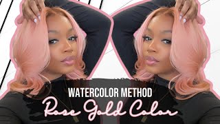 How To Get The Perfect Rose Gold Color | Watercolor Method | Chantler Tiara