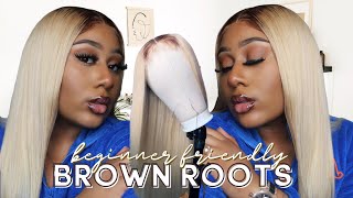Beginner Friendly How To | Dark Roots & 613 Hair Closure Wig | Feat. Install Rawwigs | Dime The Don