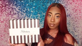 Myfirstwig Unboxing & Initial Review- Burgundy Ombre Sexy Lace Front Wig - Lfw029