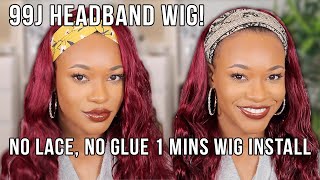 It'S The Colour For Me! Easy To Install 99J/Burgundy Headband Wig | Yolissa Hair ♡ @Tashika Bai