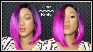 Hol' Up! I Love This Purple Wig?! | Outre Color Bomb Synthetic Wig Kiely | 3Dr Violet Orchid
