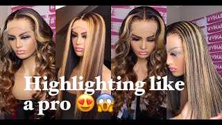 How To Highlight Like A Pro #Vihairwigs