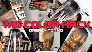 Wig Color Hacks | Ombré Hair Color + Toning For Beginners