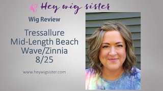 Tressallure Mid Length Beach Wave Zinnia- Color 8/25 | Ashy Wig Color On A Beach Wave Wig!