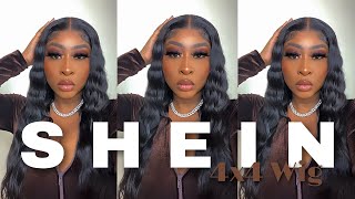 Shein Sells Human Hair Now⁉️ $155 4X4 Closure Wig Unboxing, Styling, Install, & Review