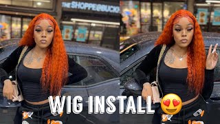 Copper Orange Wig Install  Worlnew Hair