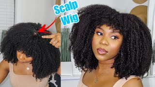 Big Afro Wig With Scalp Top  | Curly Afro Wig For Natural Hair | Ft. Niawigs
