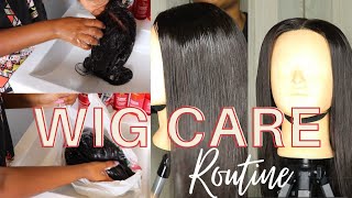 How I Wash And Treat My Wig | How To Revive A Peruvian Wig At Home | South African Youtuber