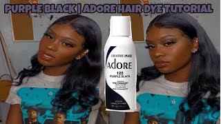 Purple Black | Adore Hair Dye Wig Tutorial