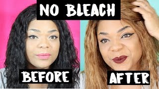 New Way To Lighten Wig Without Bleach / How To Lighten Hair Without Bleach / Safely Lighten Hair