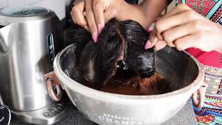 How To Tint A Lace Frontal With Black Tea | For Dark Skin (Wig Series)
