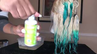 Dyed My Lace Front Wig Green Using The Watercolor Method | Afsisterwig 613 *13X6