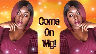 Lace Front Wig Install || Burgundy Water Color Method Hair Tutorial