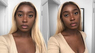 How To Dye Your Hair Platinum Blonde / White | Lace Frontal Wig Customisation