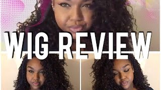 Wig Review- Outre Synthetic Hair Half Wig Quick Weave - Penny  (1B33) | + Styling
